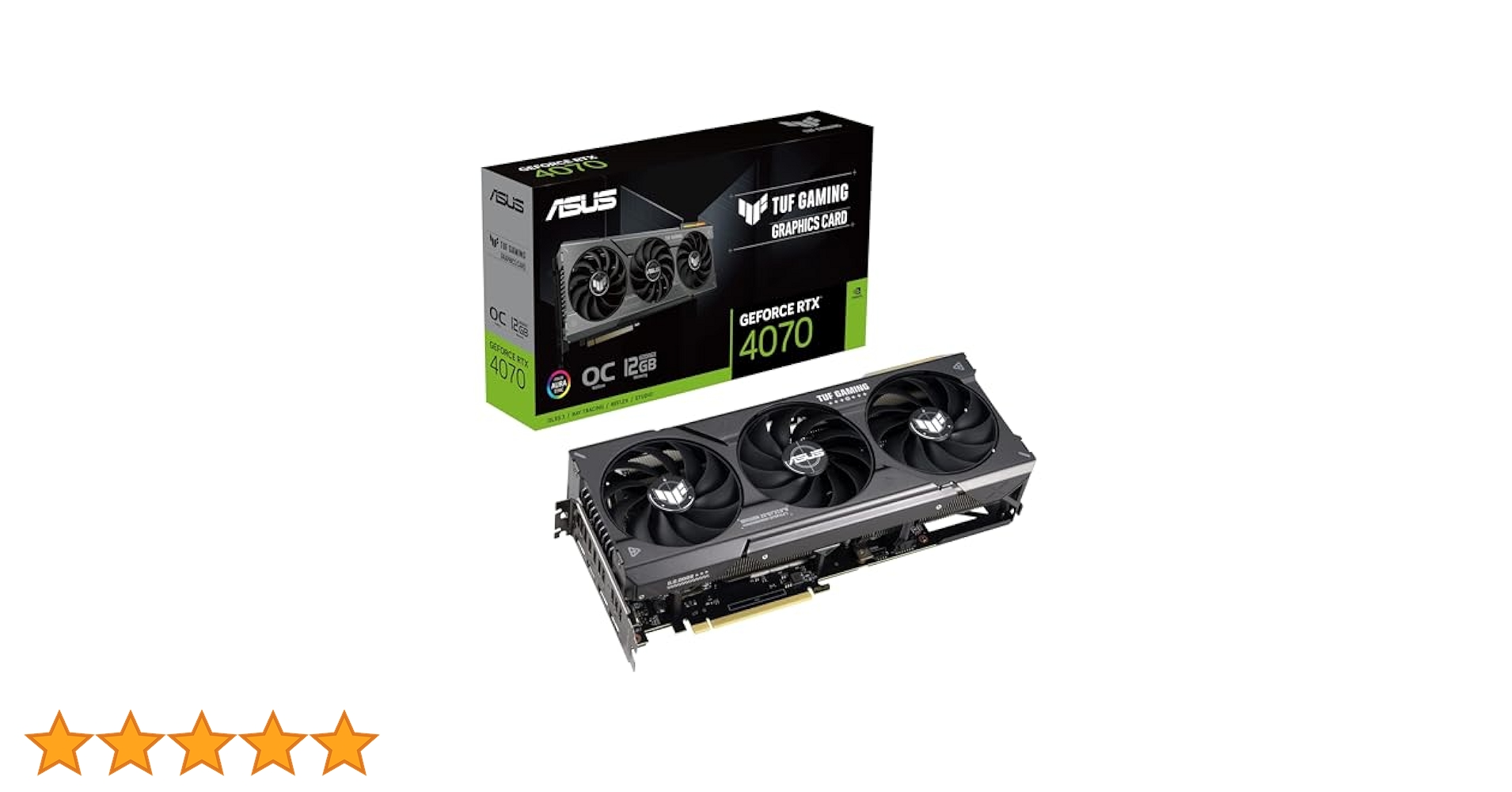 TUF Gaming GeForce RTX 4070 グラフィックボード Amazon | ASUS TUF Gaming NVIDIA GeForce RTX™ 4070 OC